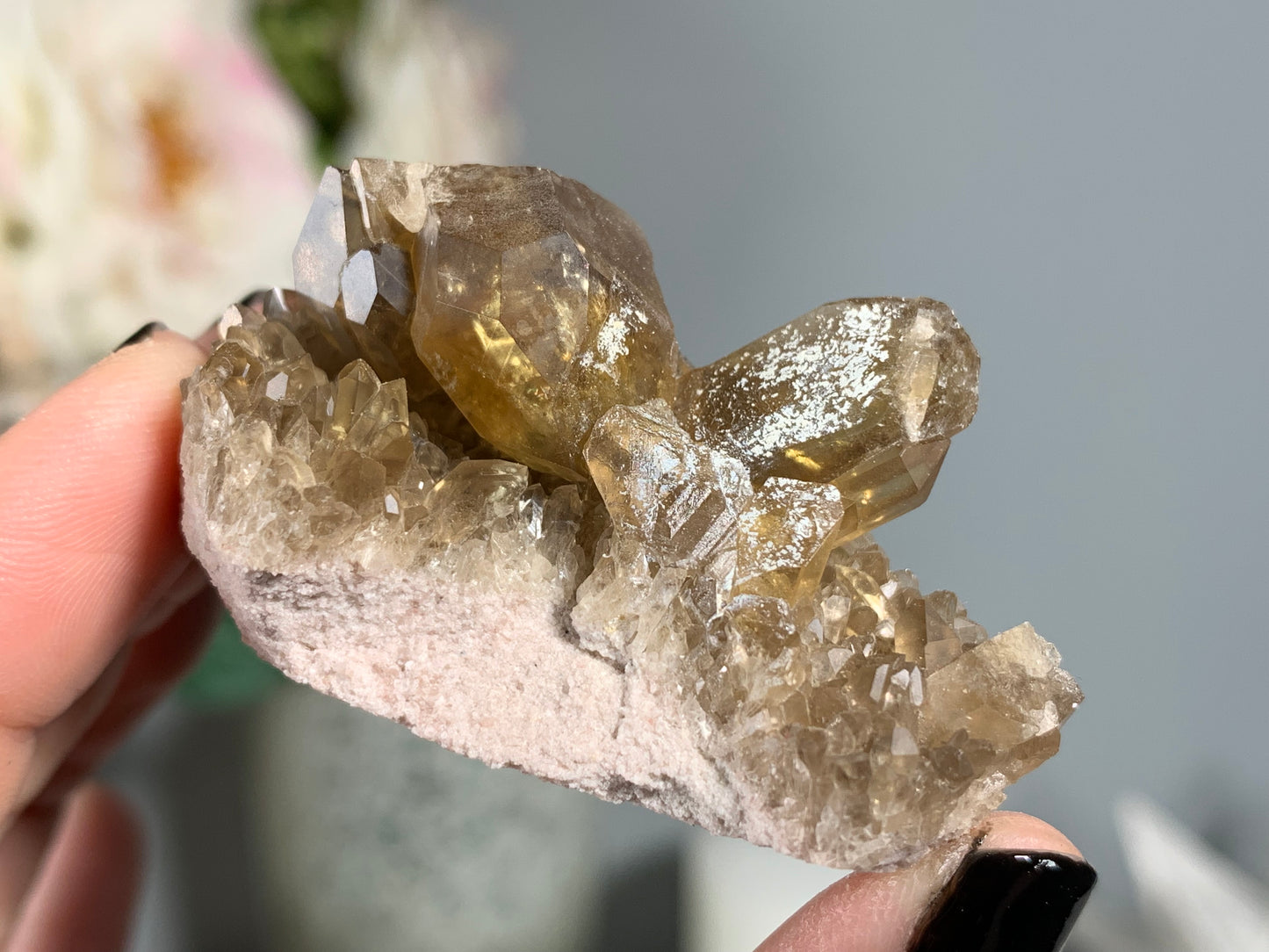 Congo Smoky Citrine Cluster (2.2", 55mm)