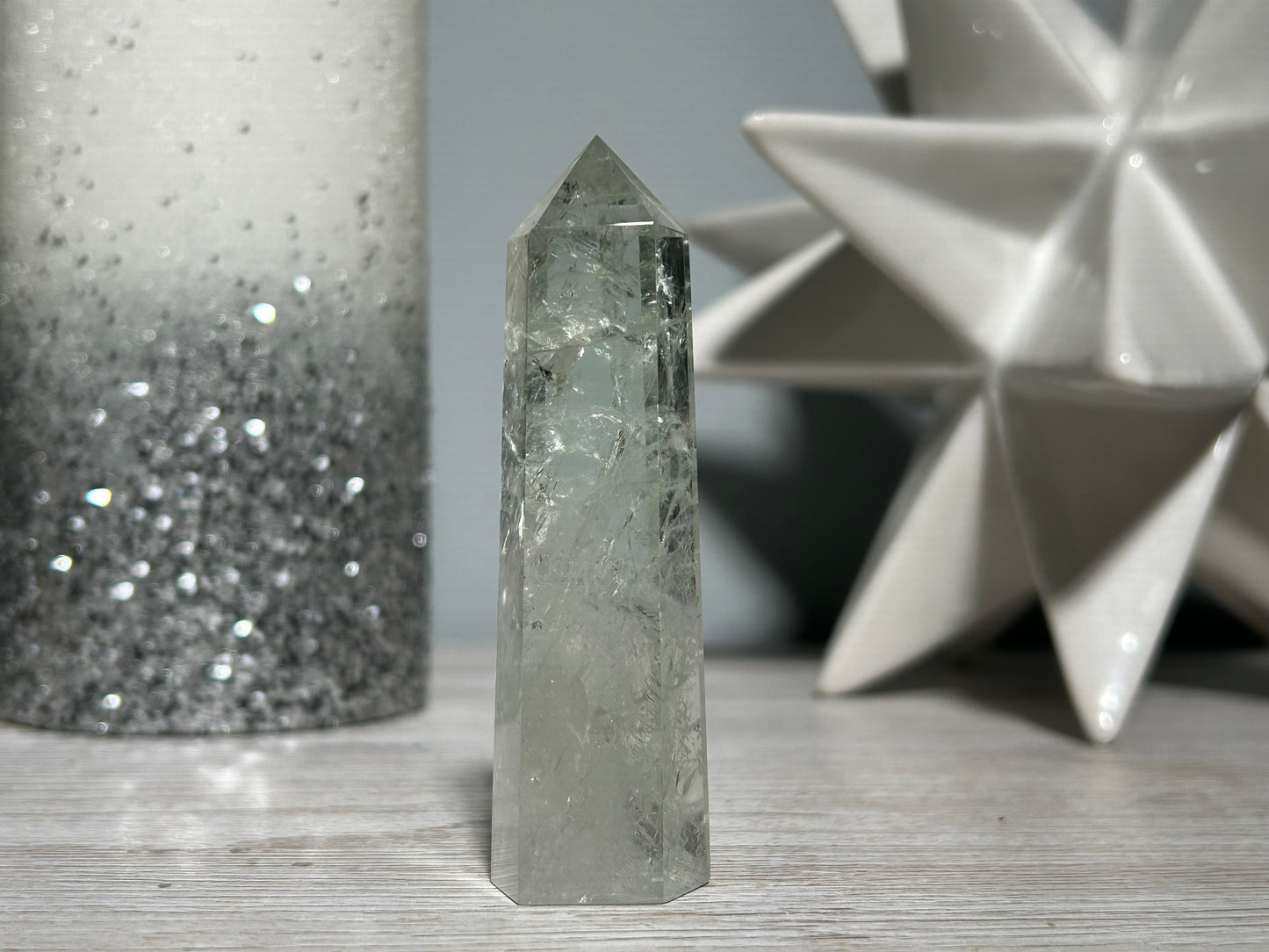 Prasiolite Tower (3.1", 80mm)