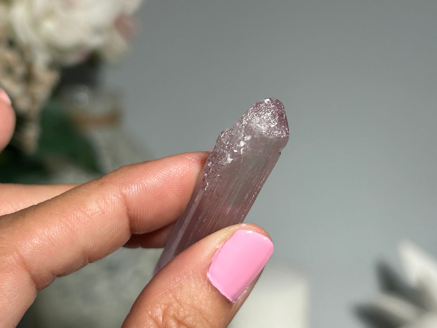 Natural Purple Kunzite Point (2.3", 58mm)