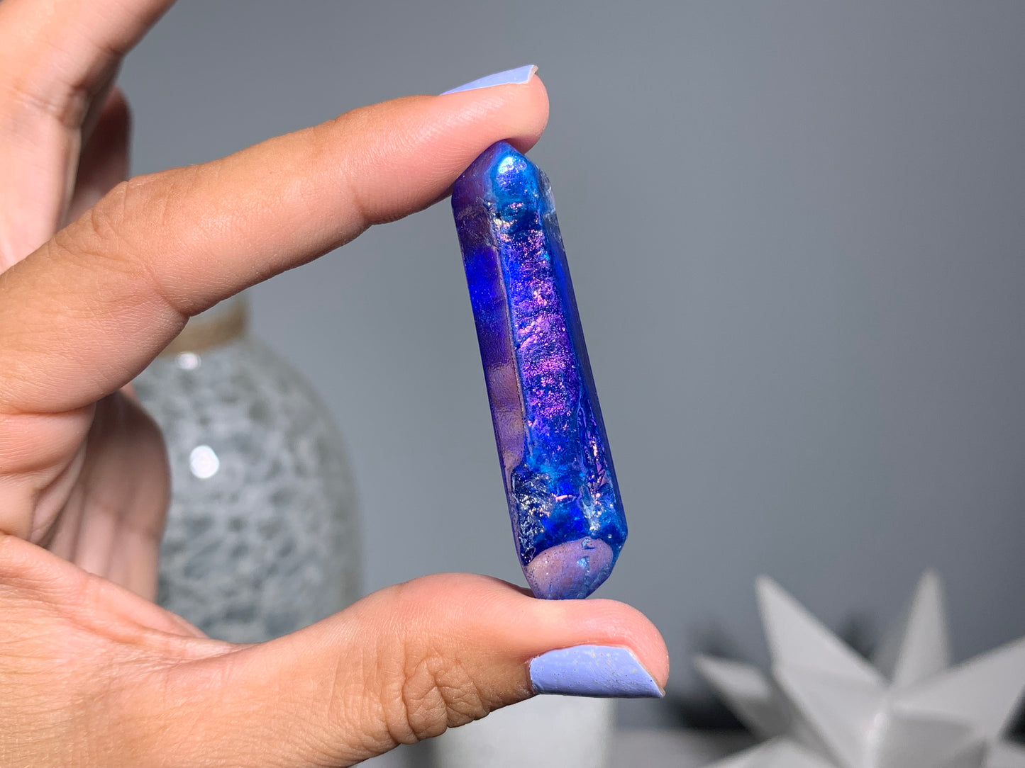 Blue Aura Quartz Point