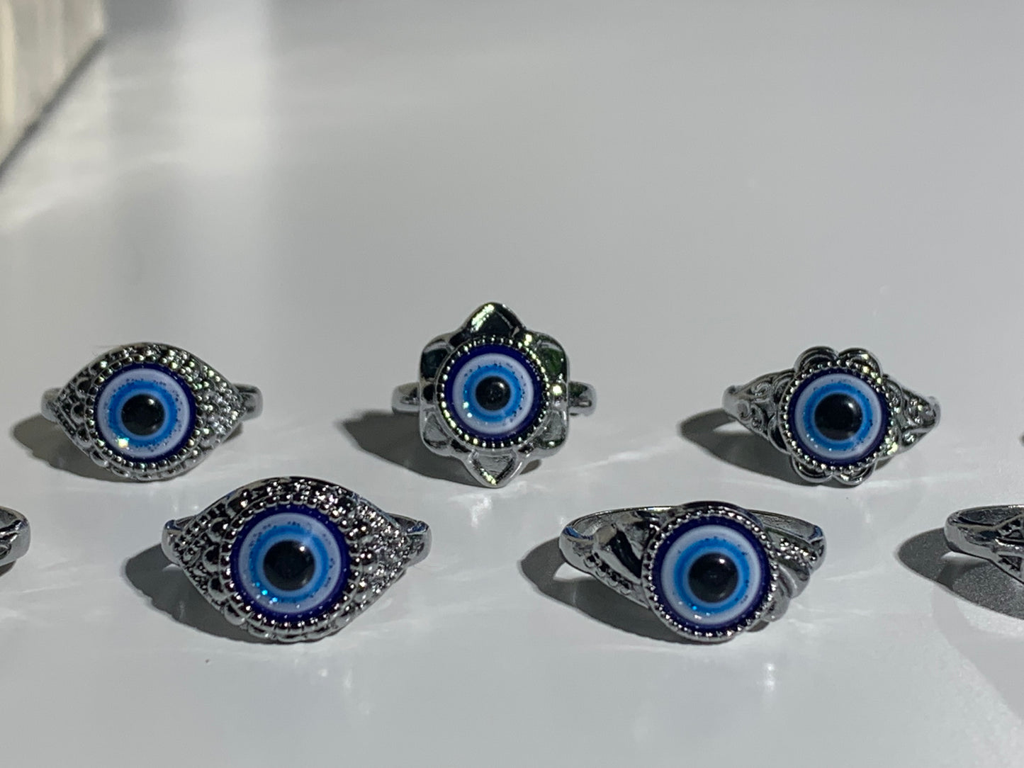 Silver Evil Eye Ring