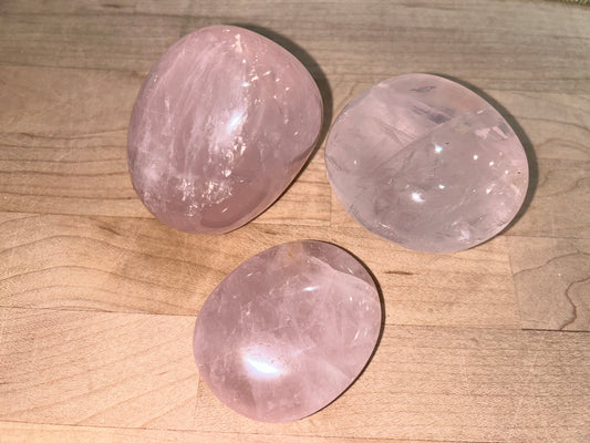 3pc Rose Quartz Palm Reserved for R P