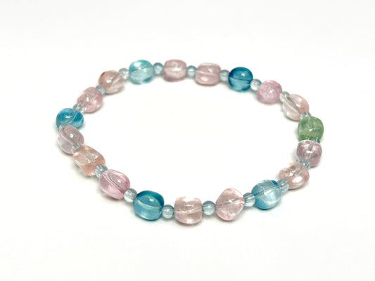 Morganite and Aquamarine Bracelet