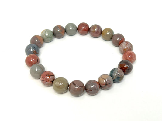 Oil Painting Alashan Agate Bracelet