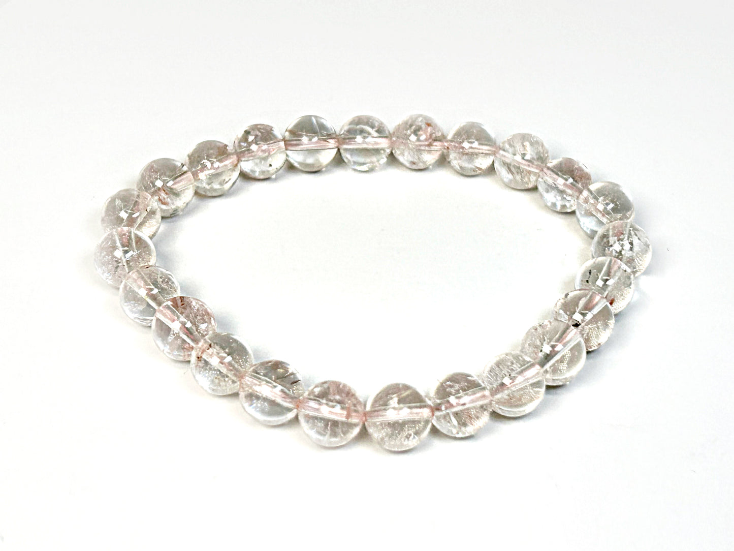 Pale Pink Hematoid Quartz Bracelet
