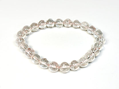 Pale Pink Hematoid Quartz Bracelet