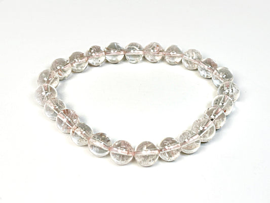 Pale Pink Hematoid Quartz Bracelet