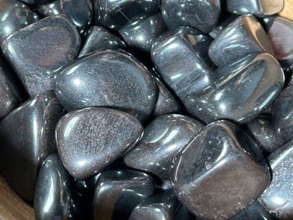Polished Hematite metallic grounding energy healing stone