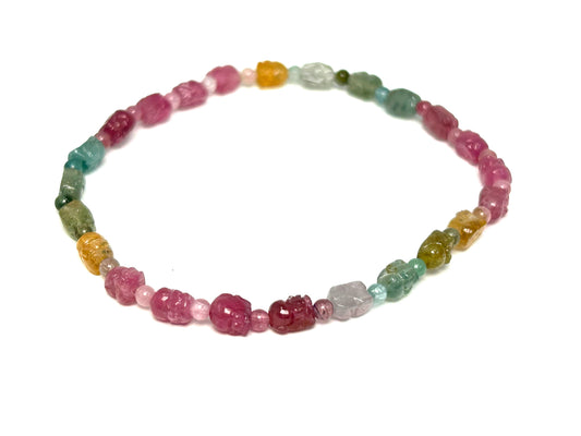 Rainbow Tourmaline Pixiu Bracelet