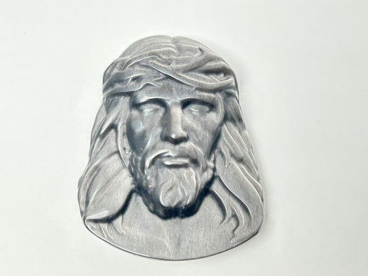 Silver Sheen Obsidian Jesus