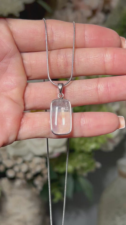 Blue Rutile Quartz Pendant