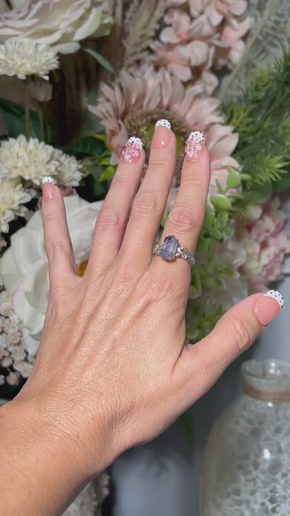 Dumortierite Leaf Ring