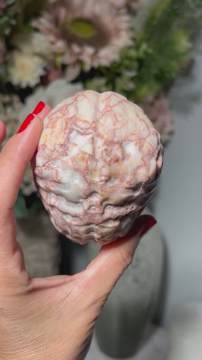 Red Vein Jasper Brain (3.2", 80mm)