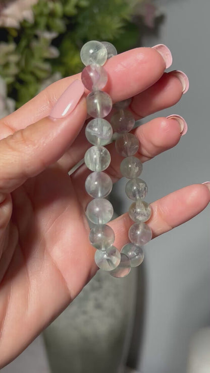 Feather Fluorite Bracelet