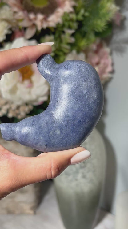 Blue Quartz Stomach (2.7", 69mm)