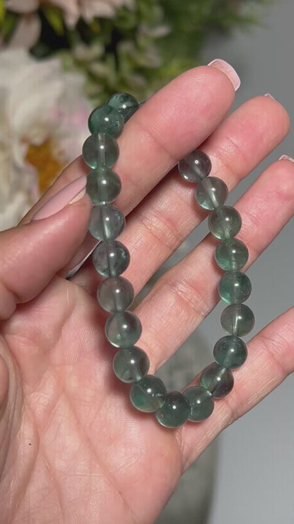 Blue Green Fluorite Bracelet