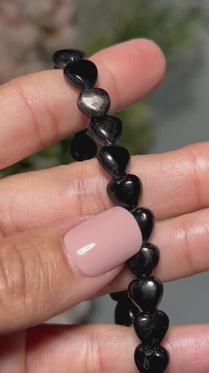 Hypersthene Heart Bracelet