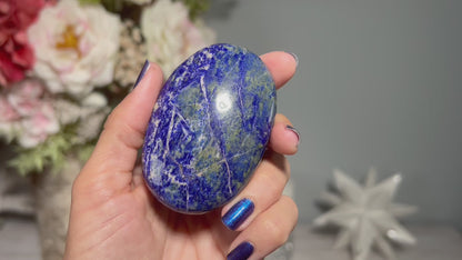 Lapis Lazuli Palm Stone (2.9", 73mm)