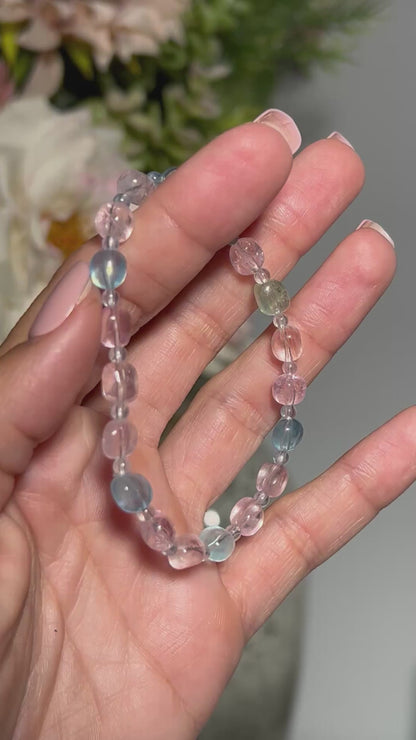 Morganite and Aquamarine Bracelet