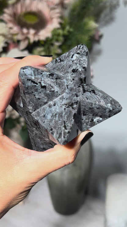 Larvikite Merkaba (3.2", 82mm)