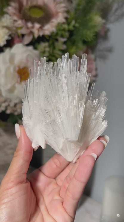Natural Scolecite Cluster (4", 10cm)