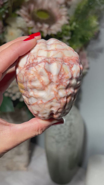 Red Vein Jasper Brain (3.2", 81mm)