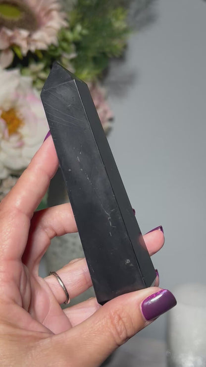 Shungite Tower (4.6", 118mm)