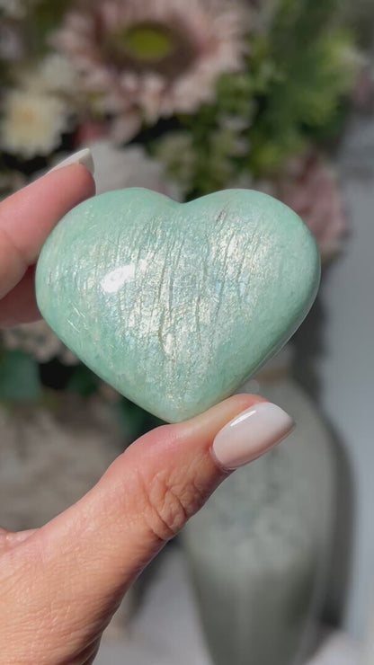 Amazonite Heart (2.2", 57mm)