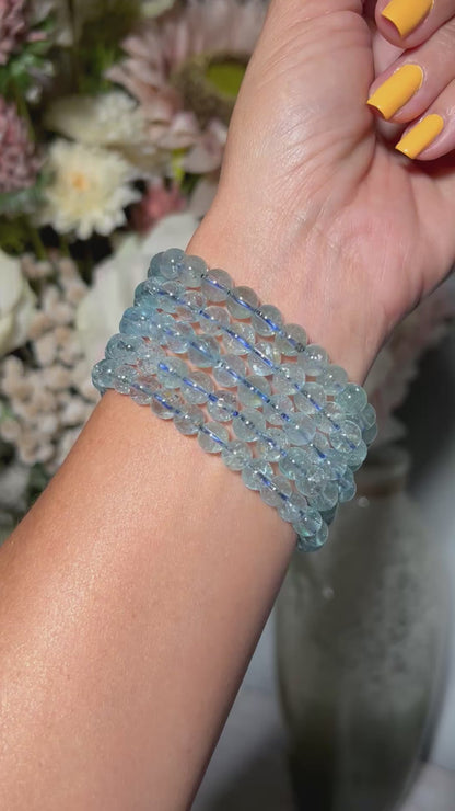 7mm Blue Topaz Bracelet