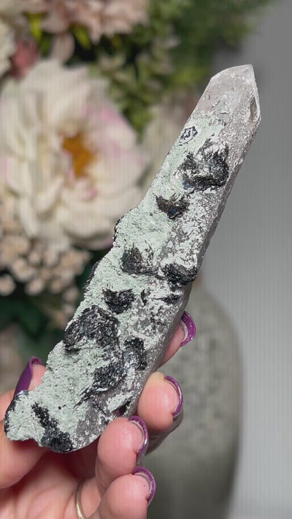 Sphalerite on Quartz (4.2", 106mm)