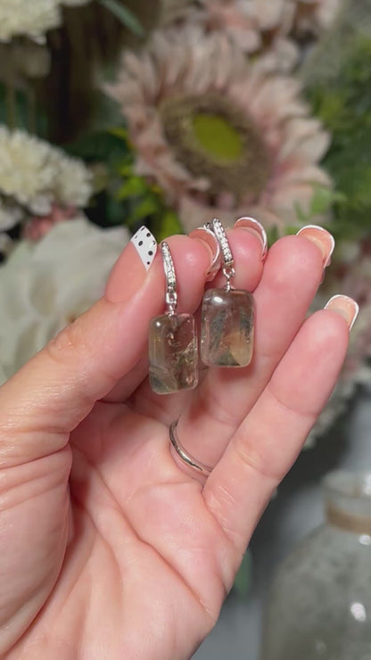 Aurora Feather Citrine Earrings