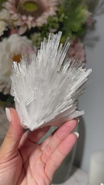 Natural Scolecite Cluster (4.4", 111mm)
