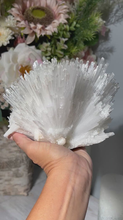 Natural Scolecite Cluster (6.8", 174mm)