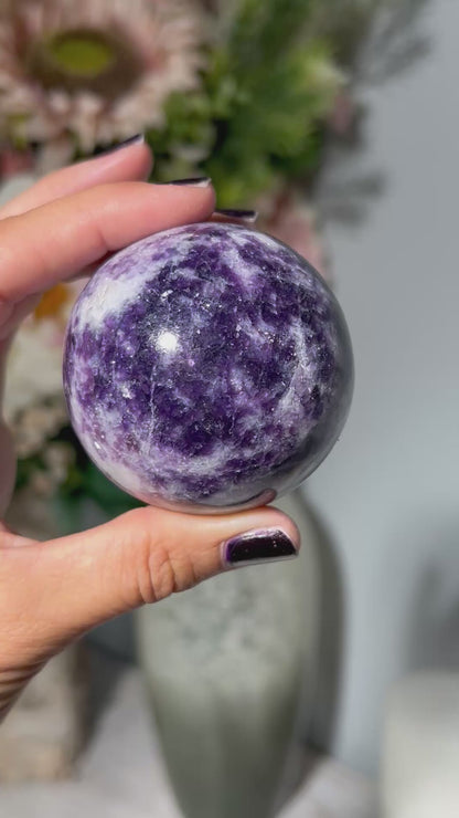 Lepidolite Sphere (2.2", 56mm)