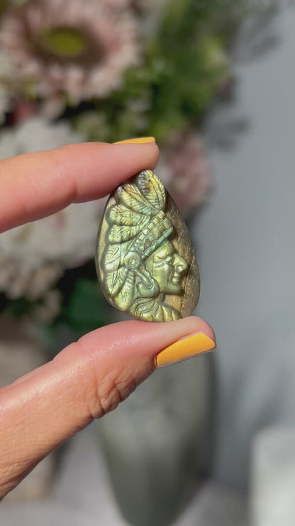 Labradorite Indian Head