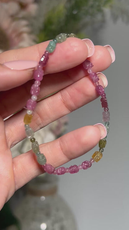 Rainbow Tourmaline Pixiu Bracelet