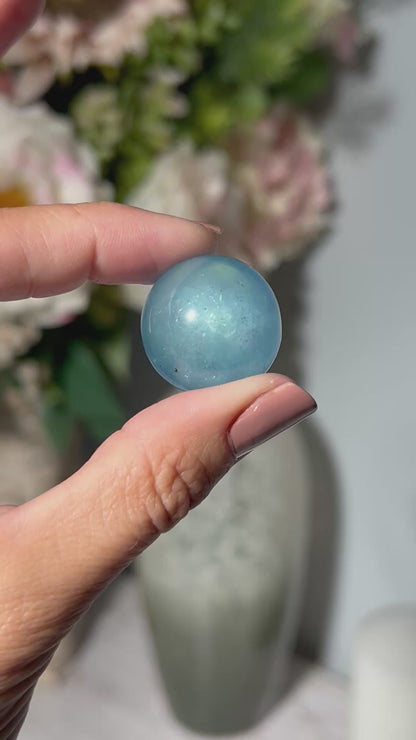 Aquamarine Sphere (0.9", 24mm)