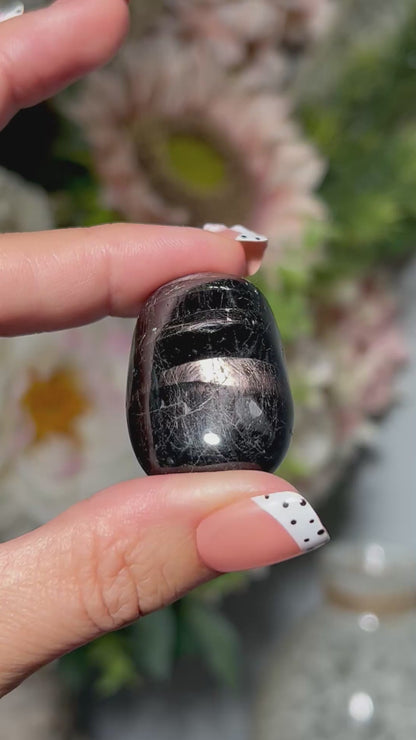 Hypersthene Palm Stone #33