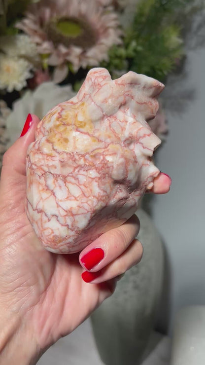 Red Vein Jasper Heart (4.2, 106mm)