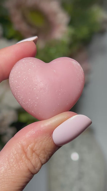 Pink Opal Heart (1.3", 34mm)