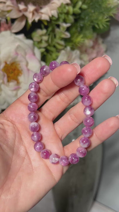 Pink Lepidolite Bracelet