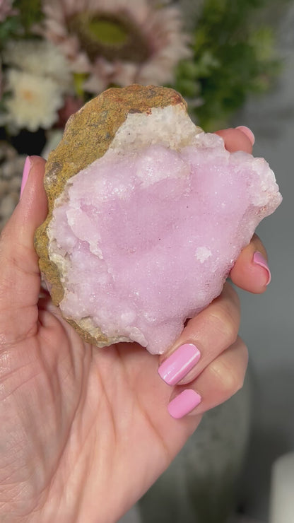 Natural Pink Aragonite (3.2", 80mm)