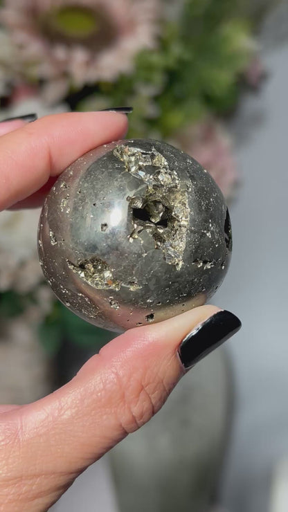 Pyrite Sphere (1.7", 44mm)