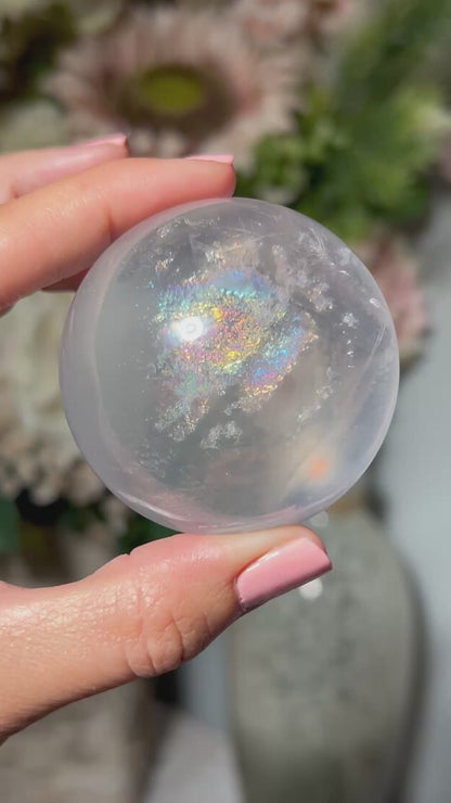 Star Rose Quartz Sphere (2.1",54mm)