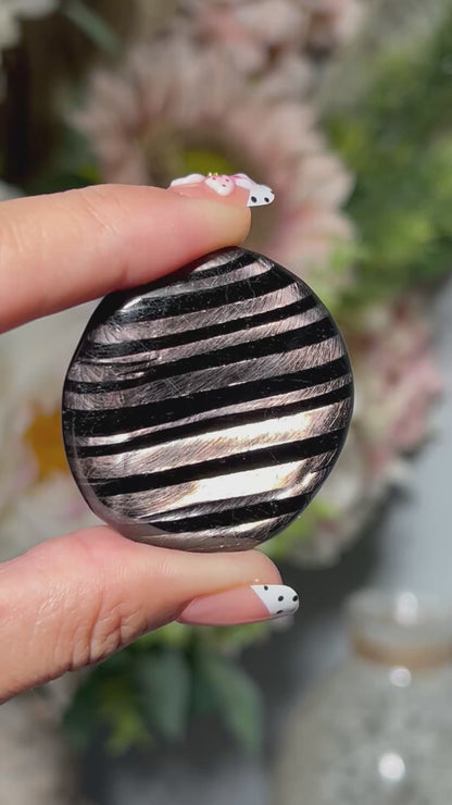 Hypersthene Palm Stone #37