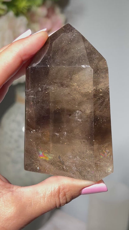 Smoky Quartz Tower (3.5", 89mm)