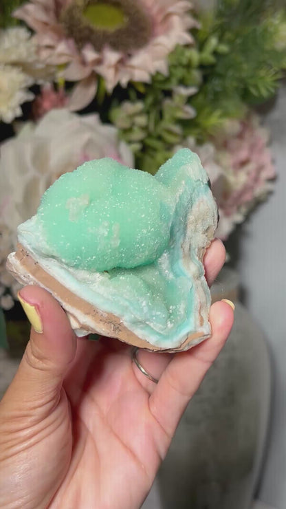Natural Blue Aragonite (3.2", 80mm)