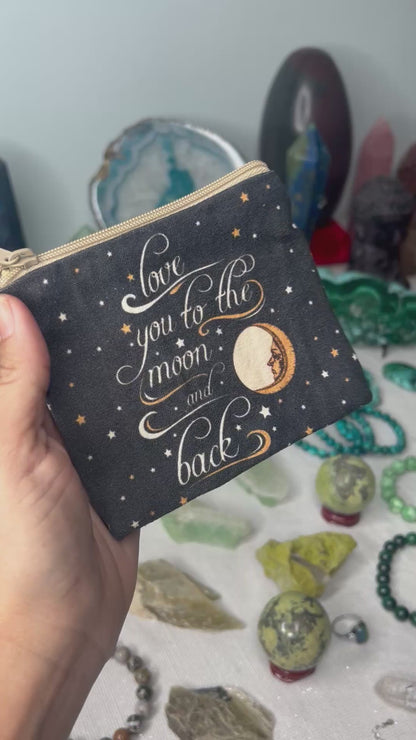 Love You To The Moon Coin Purse