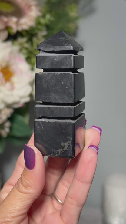 Shungite Japanese Tower (3.1", 80mm)