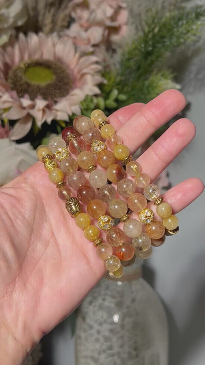 Set of 5 Rutile Quartz Bracelets